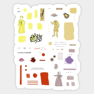 Regency Aesthetic Scraps Sheet Sticker